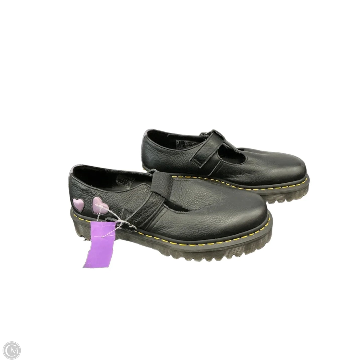Shoes Heels Platform By Dr Martens In Black & Purple, Size: 11