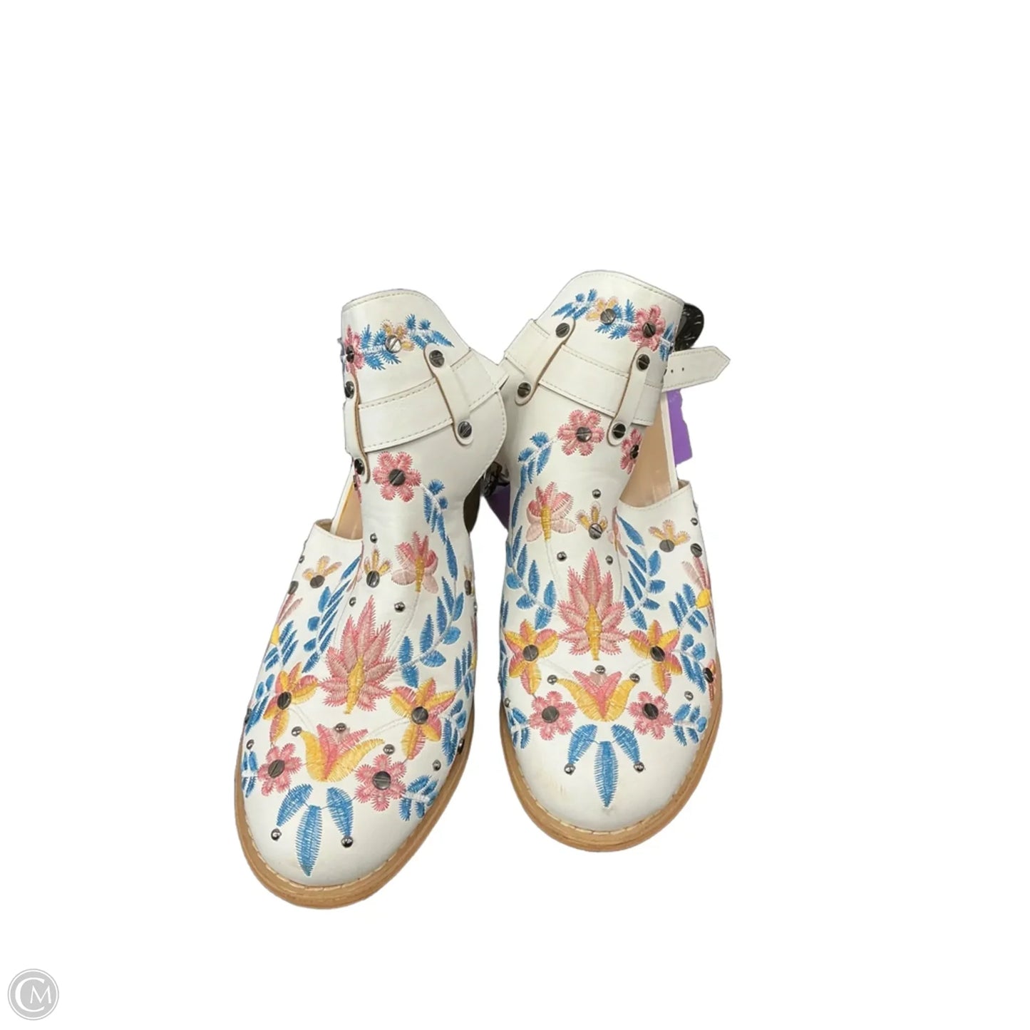 Boots Ankle Heels By Clothes Mentor In Floral Print, Size: 11