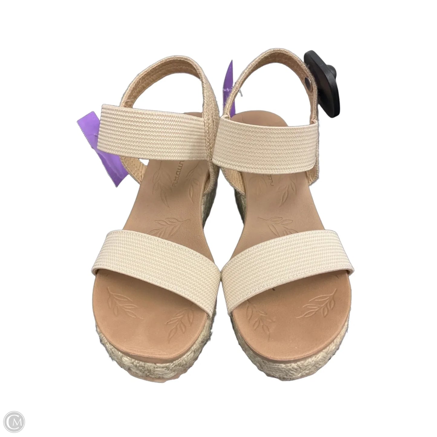 Sandals Heels Wedge By Cl By Chinese Laundry In Cream, Size: 6