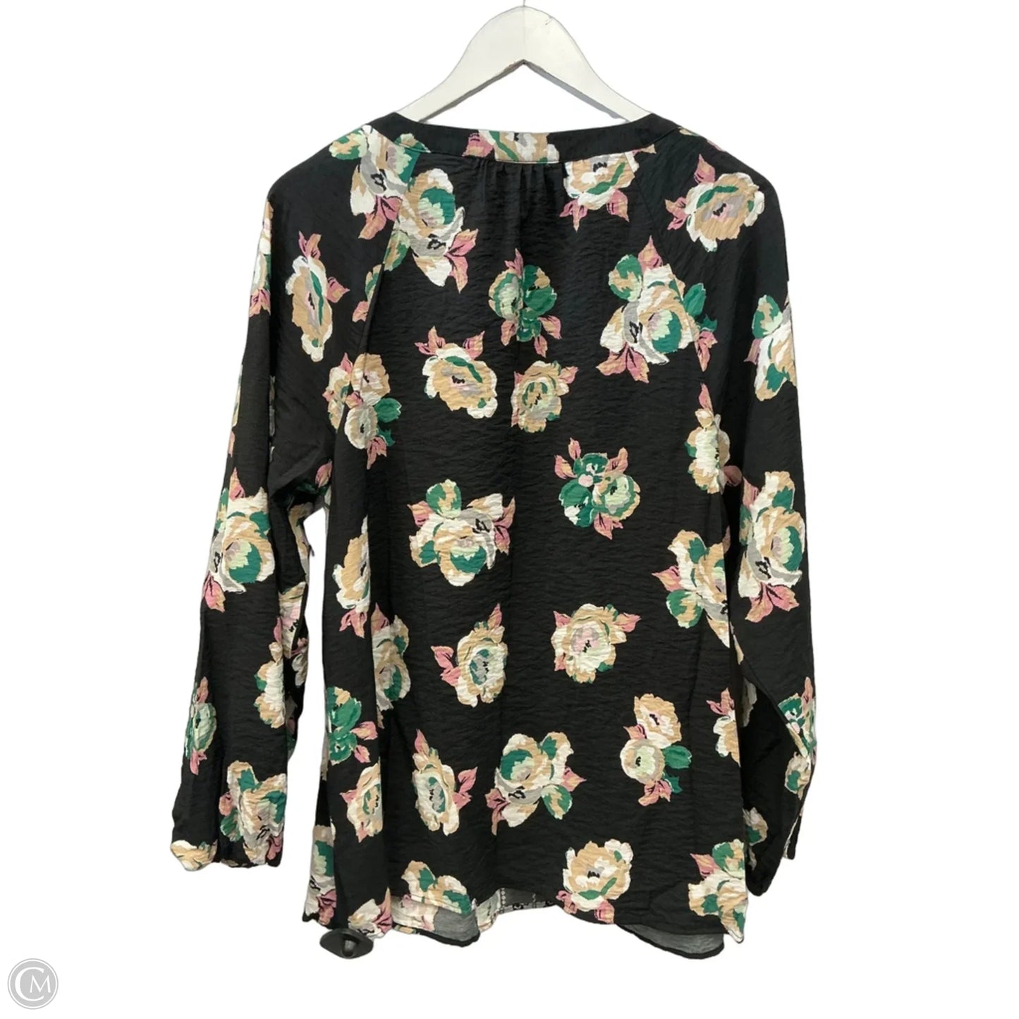 Top Long Sleeve By Lane Bryant In Black, Size: Xl
