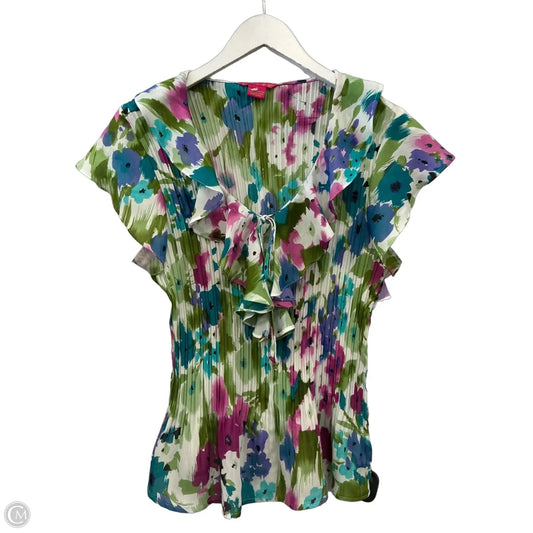 Skirt Set 2pc By Sunny Leigh In Green & Purple, Size: Xl