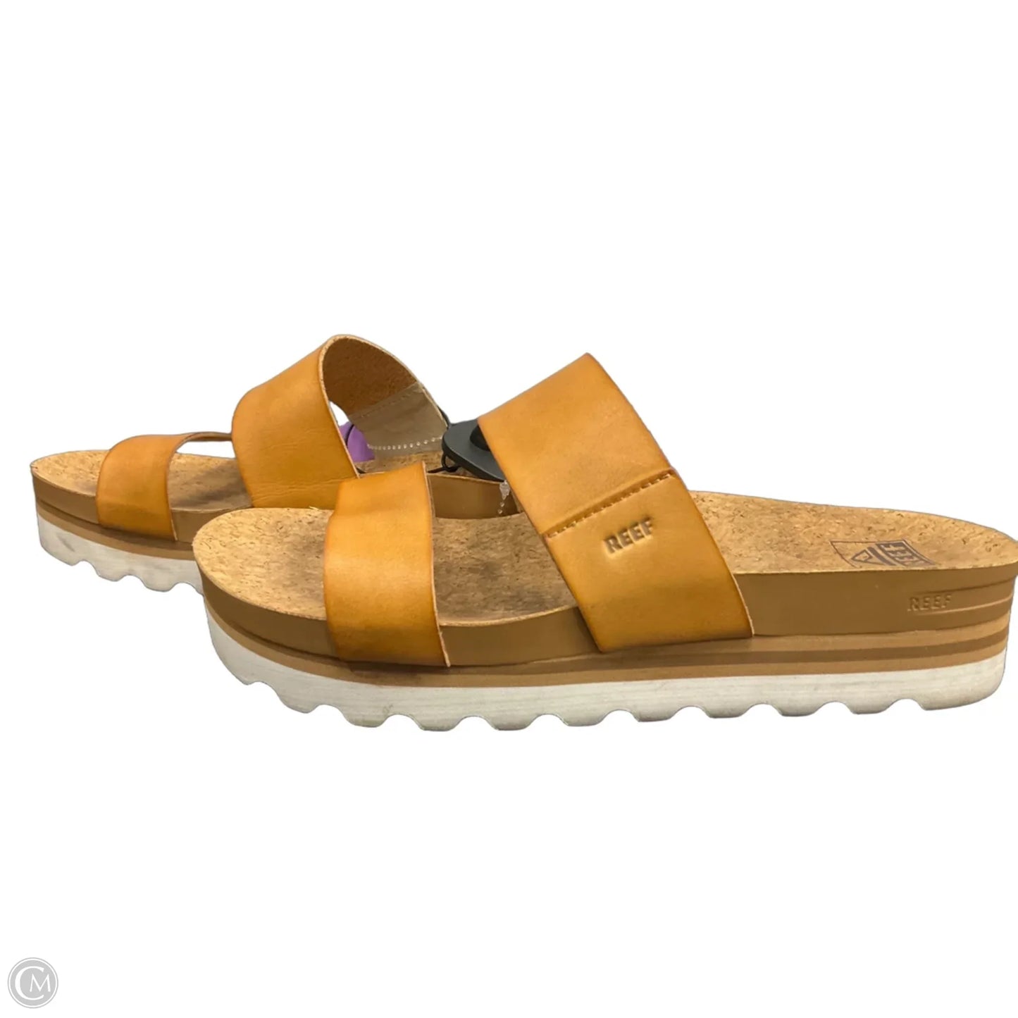 Sandals Heels Platform By Reef In Tan, Size: 9