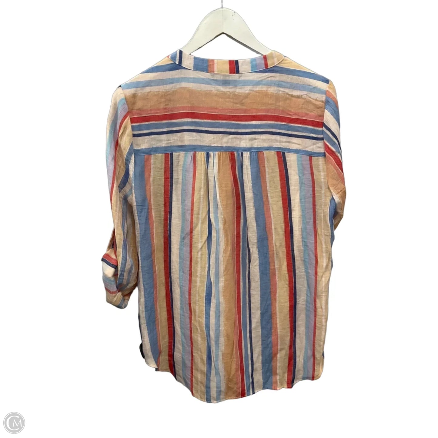 Top 3/4 Sleeve By Zac And Rachel In Orange, Size: L
