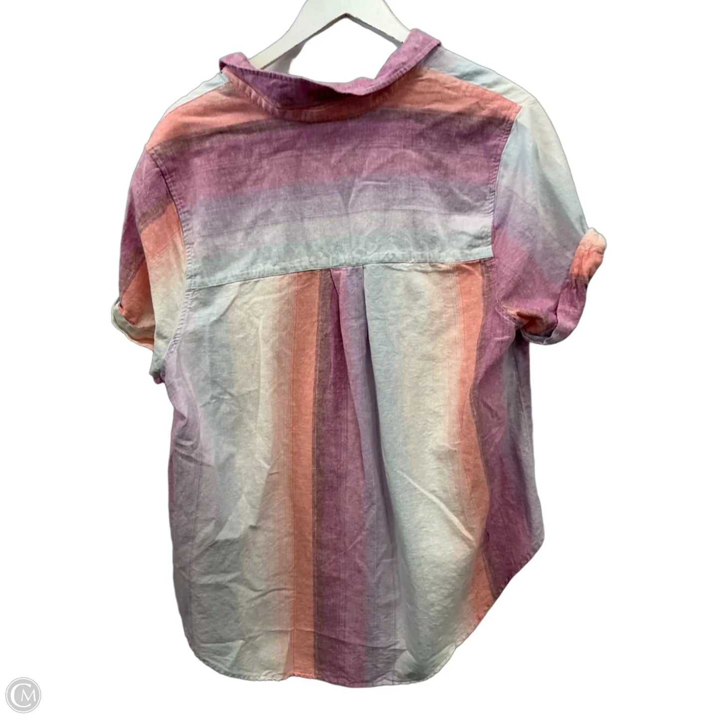 Top Short Sleeve By Terra & Sky In Purple, Size: Xl