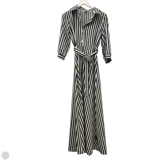 Dress Casual Maxi By Shein In Black & White, Size: M