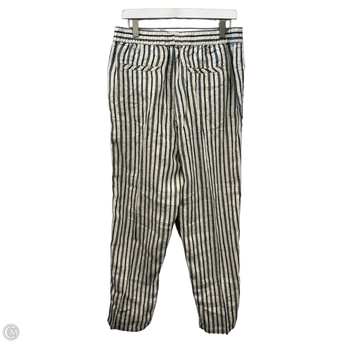 Pants Linen By Tahari In Striped Pattern, Size: L