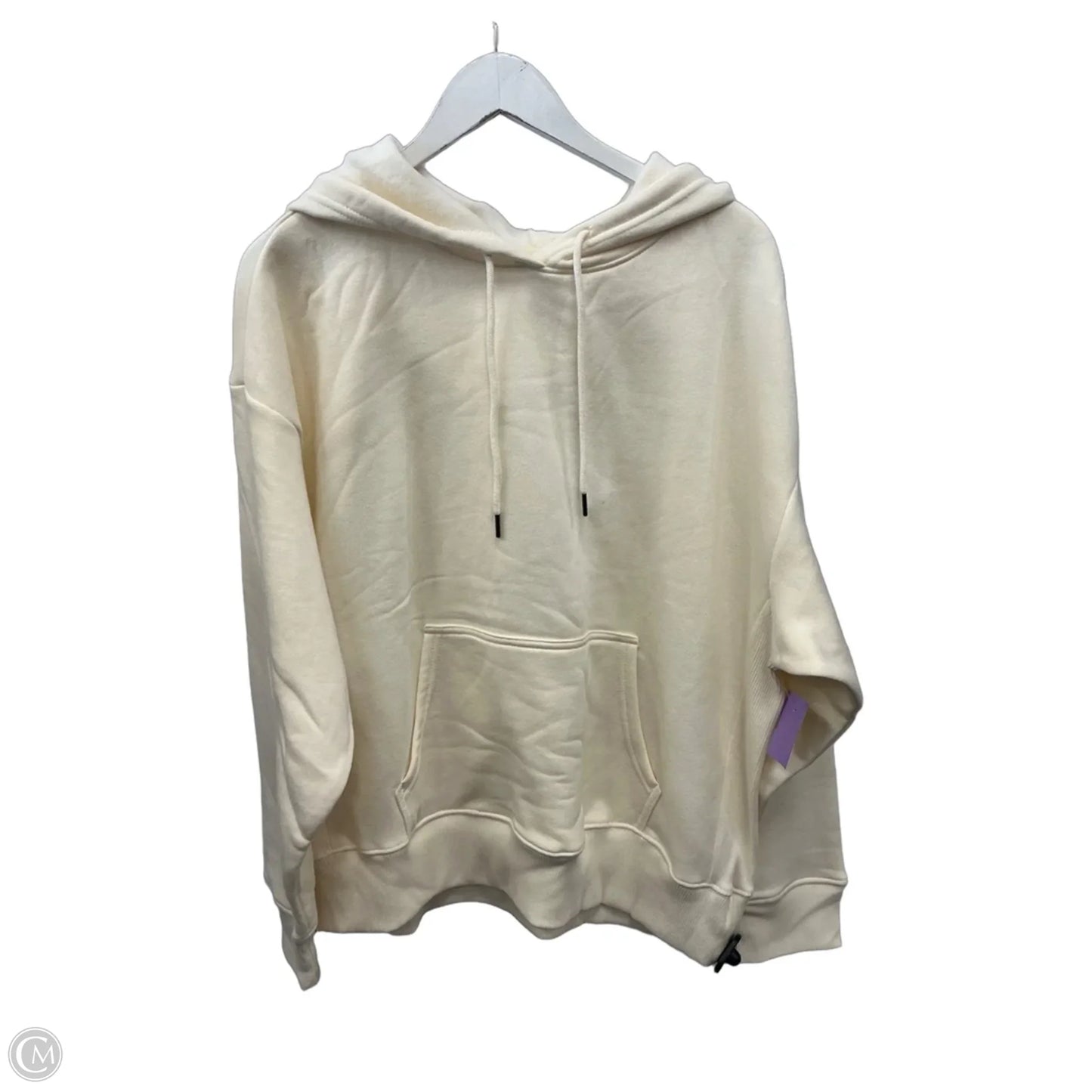 Sweatshirt Hoodie By Members Mark In Cream, Size: Xxl