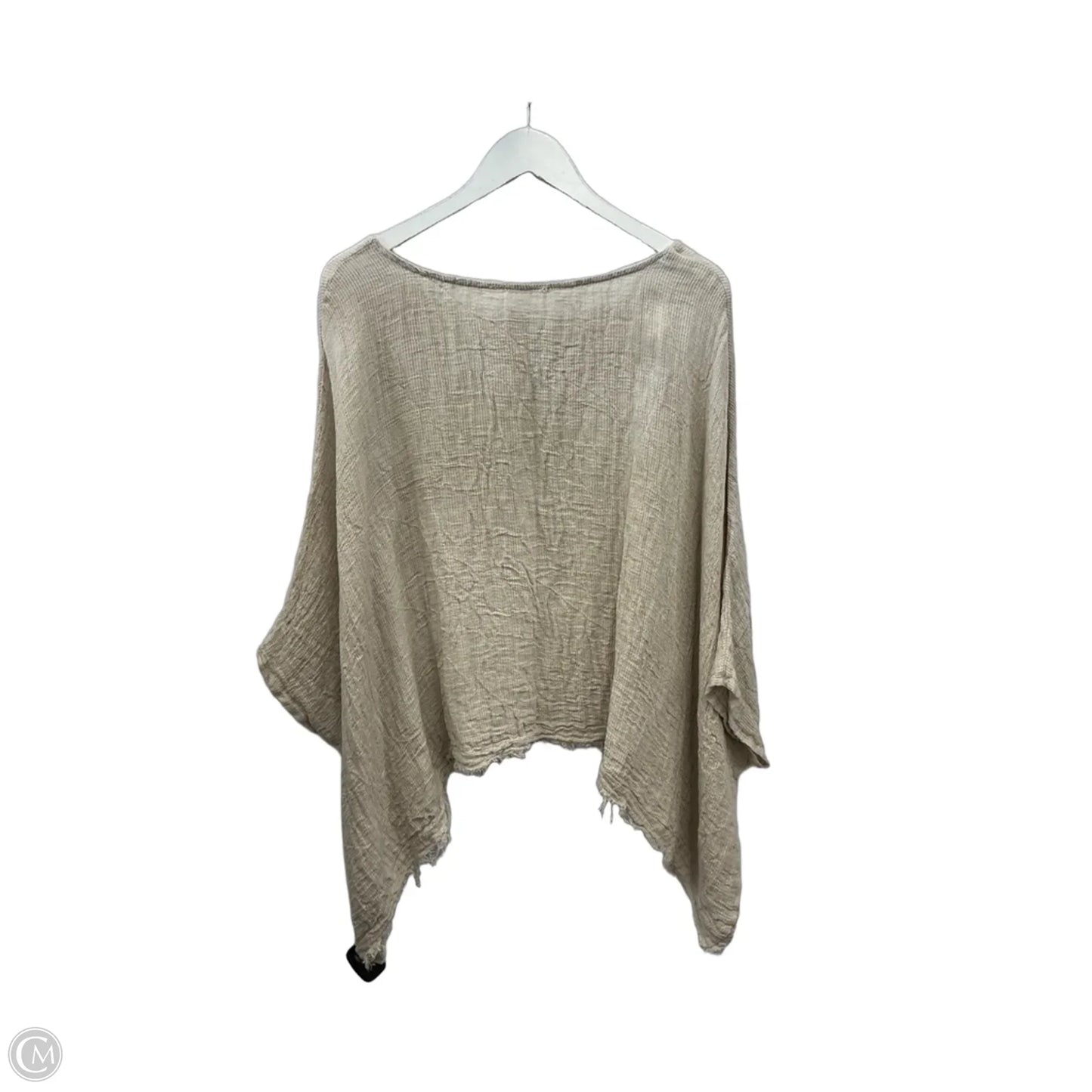 Top Short Sleeve By Clothes Mentor In Beige, Size: Xl