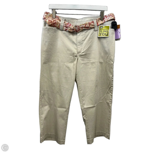 Capris By Lee In Beige, Size: 14