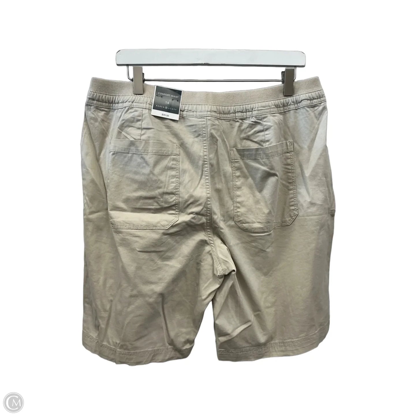 Shorts By Karen Scott In Beige, Size: 14