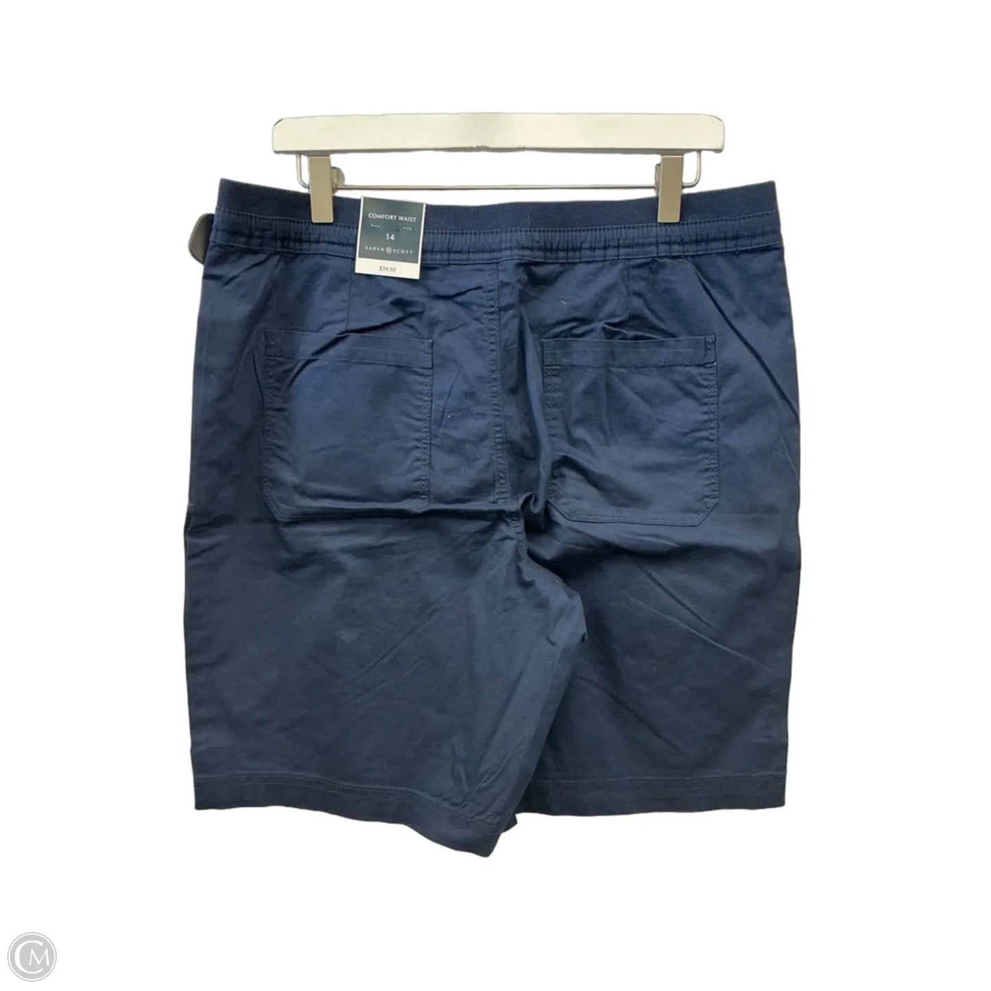 Shorts By Karen Scott In Navy, Size: 14