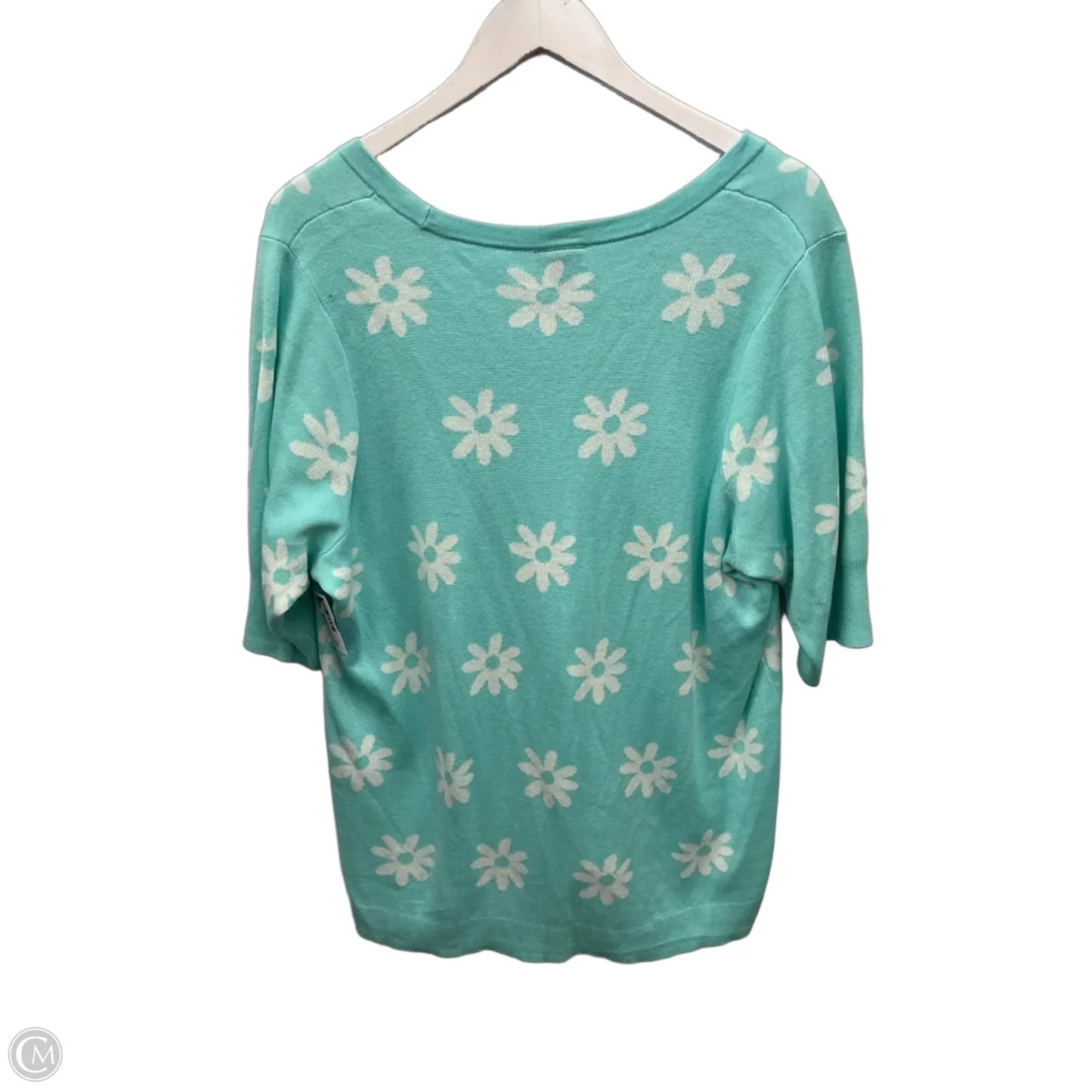 Sweater Short Sleeve By Torrid In Aqua, Size: 2x