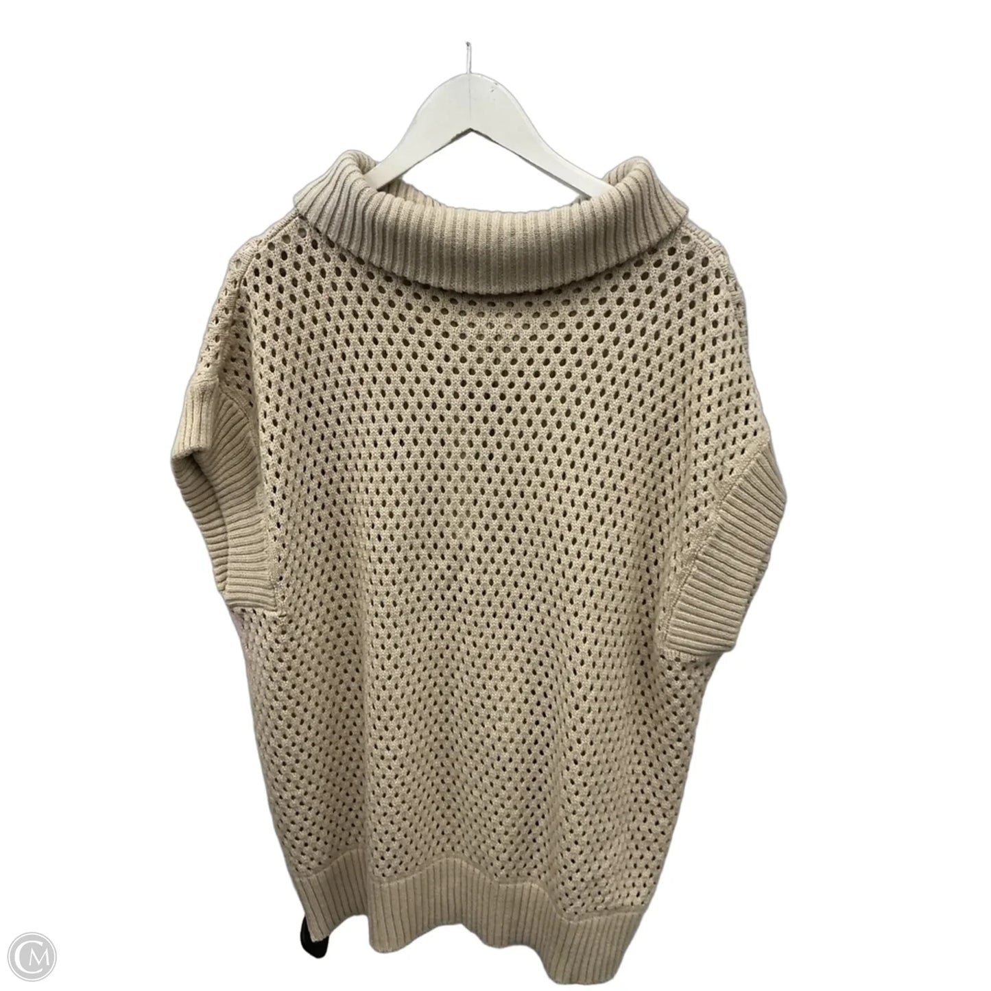 Sweater Short Sleeve By She + Sky In Beige, Size: 2x
