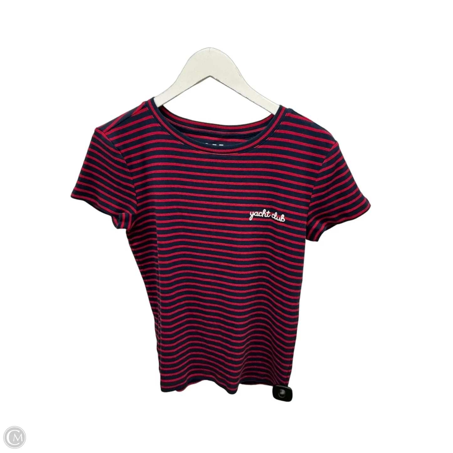 Top Short Sleeve By Loft In Red, Size: M