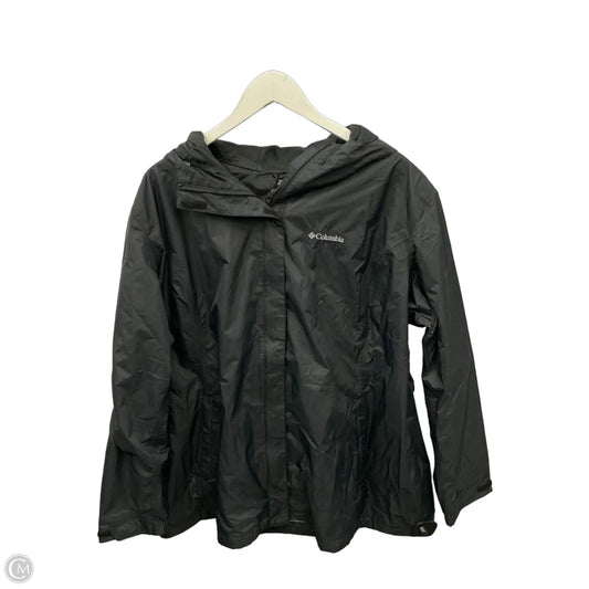 Jacket Windbreaker By Columbia In Black, Size: 3x
