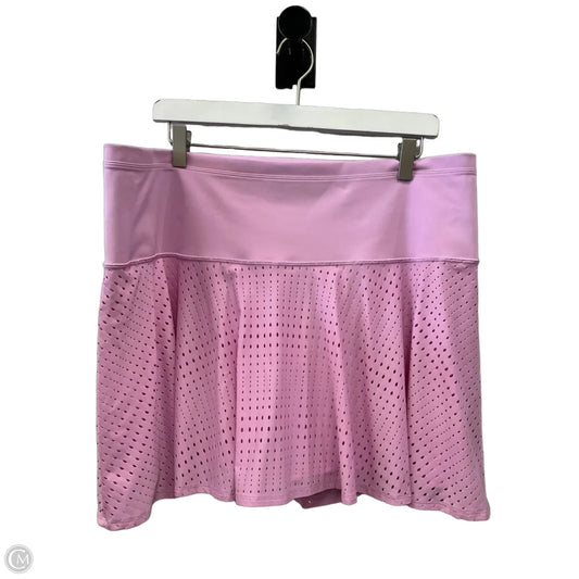 Athletic Shorts By Athleta In Purple, Size: 2x