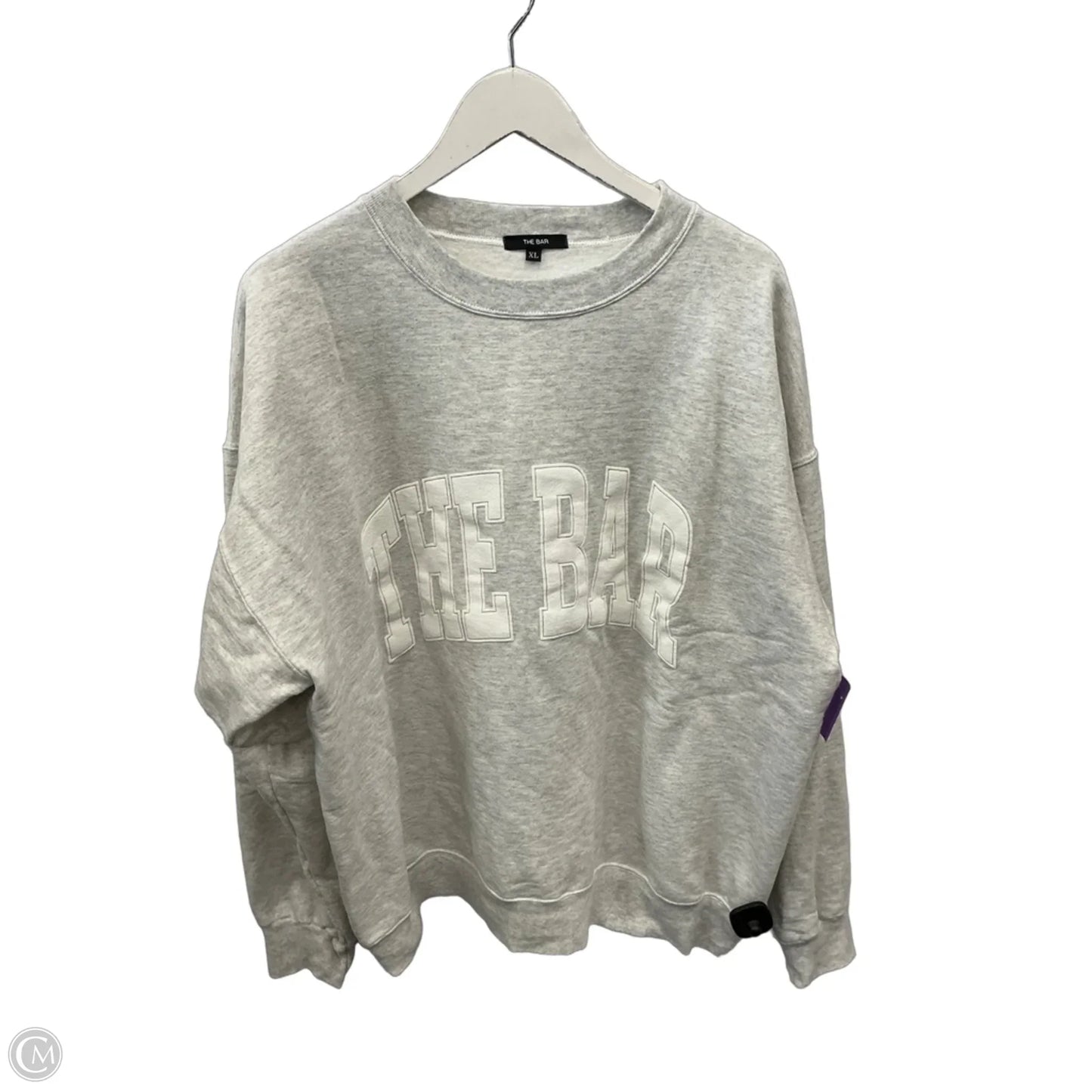 Sweatshirt Crewneck By Clothes Mentor In Grey, Size: Xl