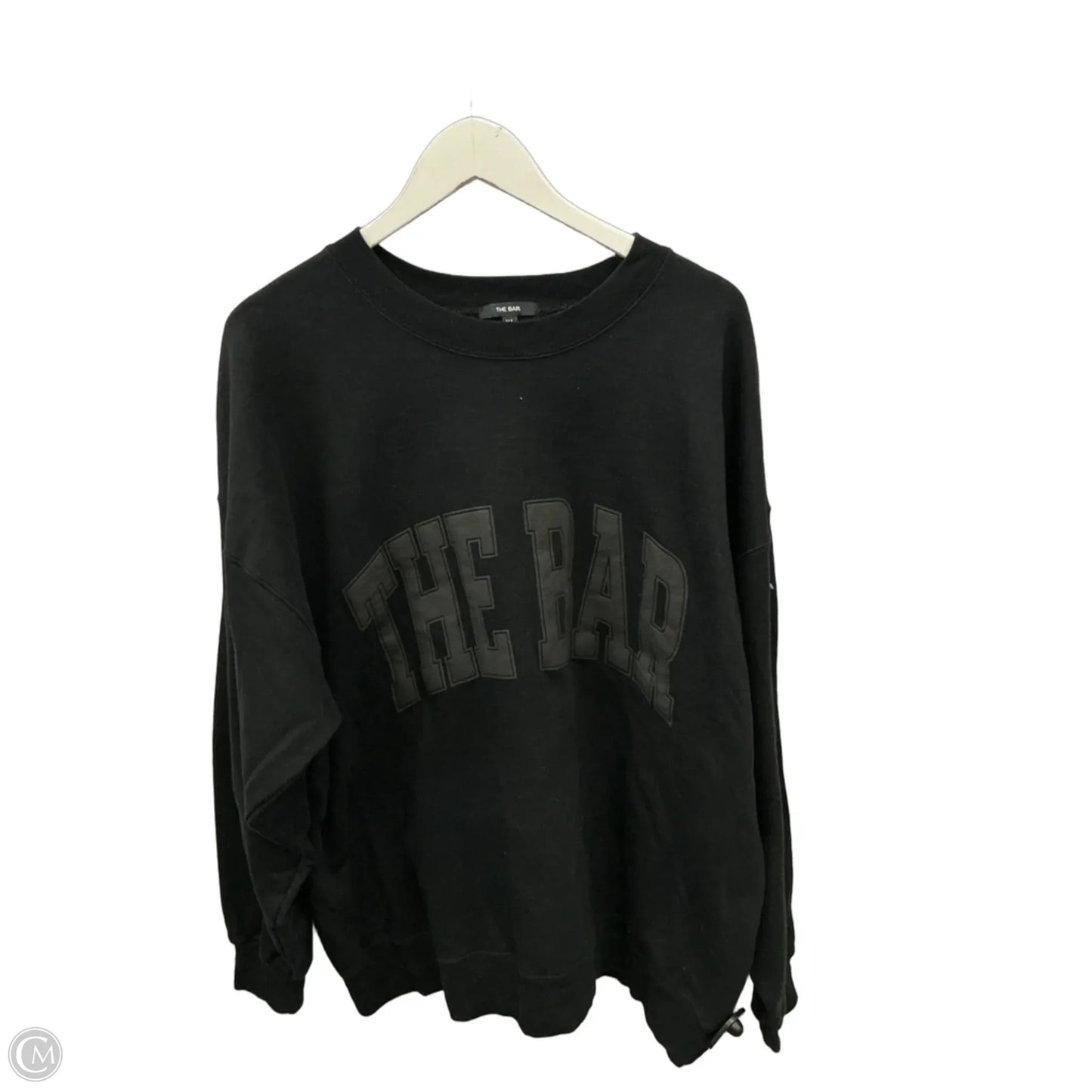 Sweatshirt Crewneck By Clothes Mentor In Black, Size: Xl