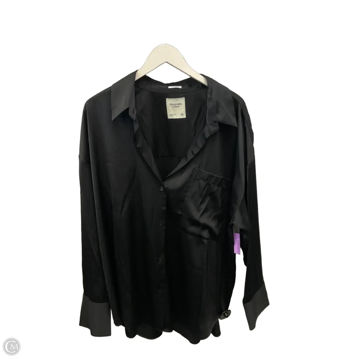 Top Long Sleeve By Abercrombie And Fitch In Black, Size: Xl