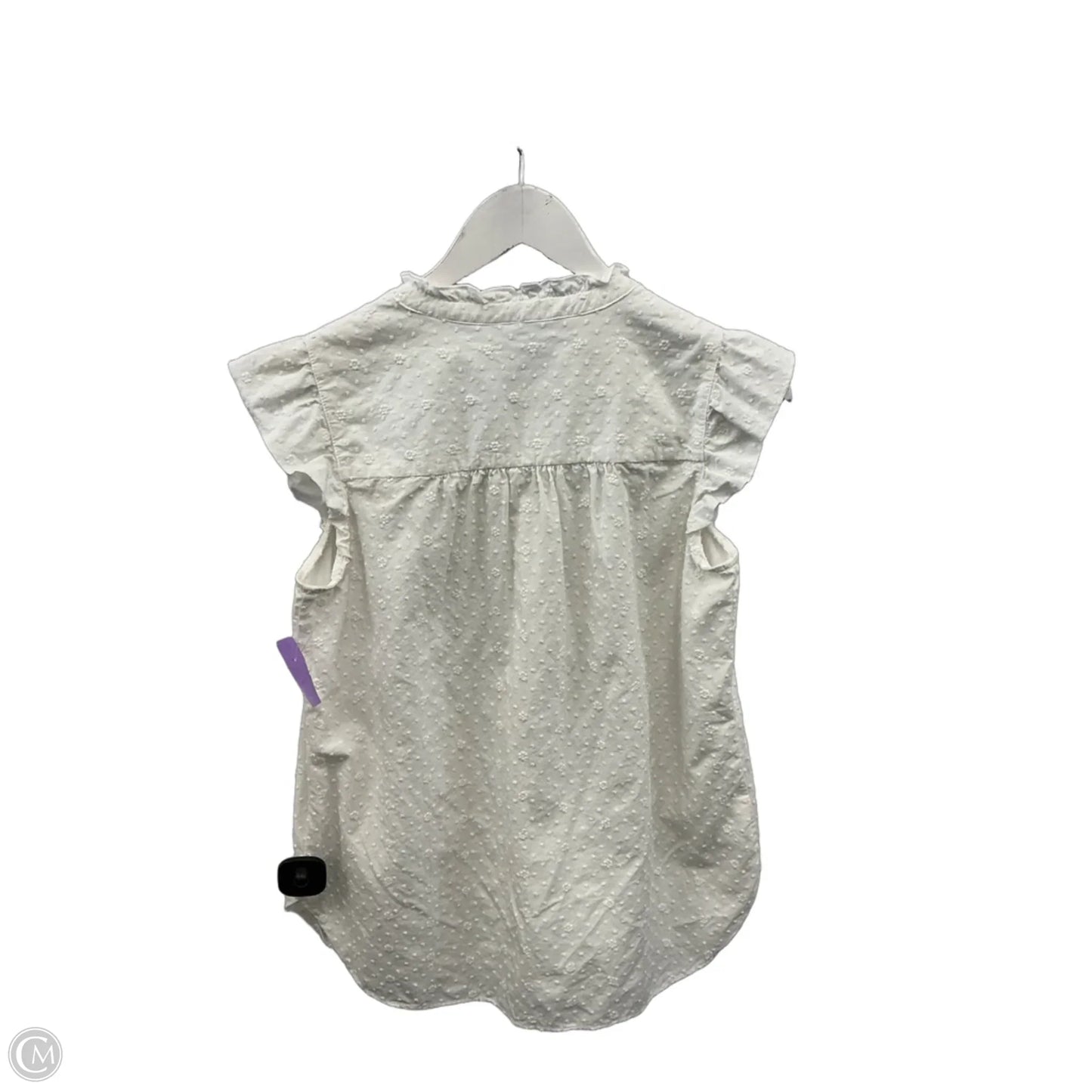 Top Short Sleeve By Loft In White, Size: Xs