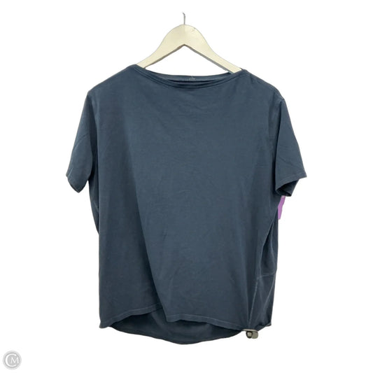 Athletic Top Short Sleeve By Lululemon In Navy, Size: S