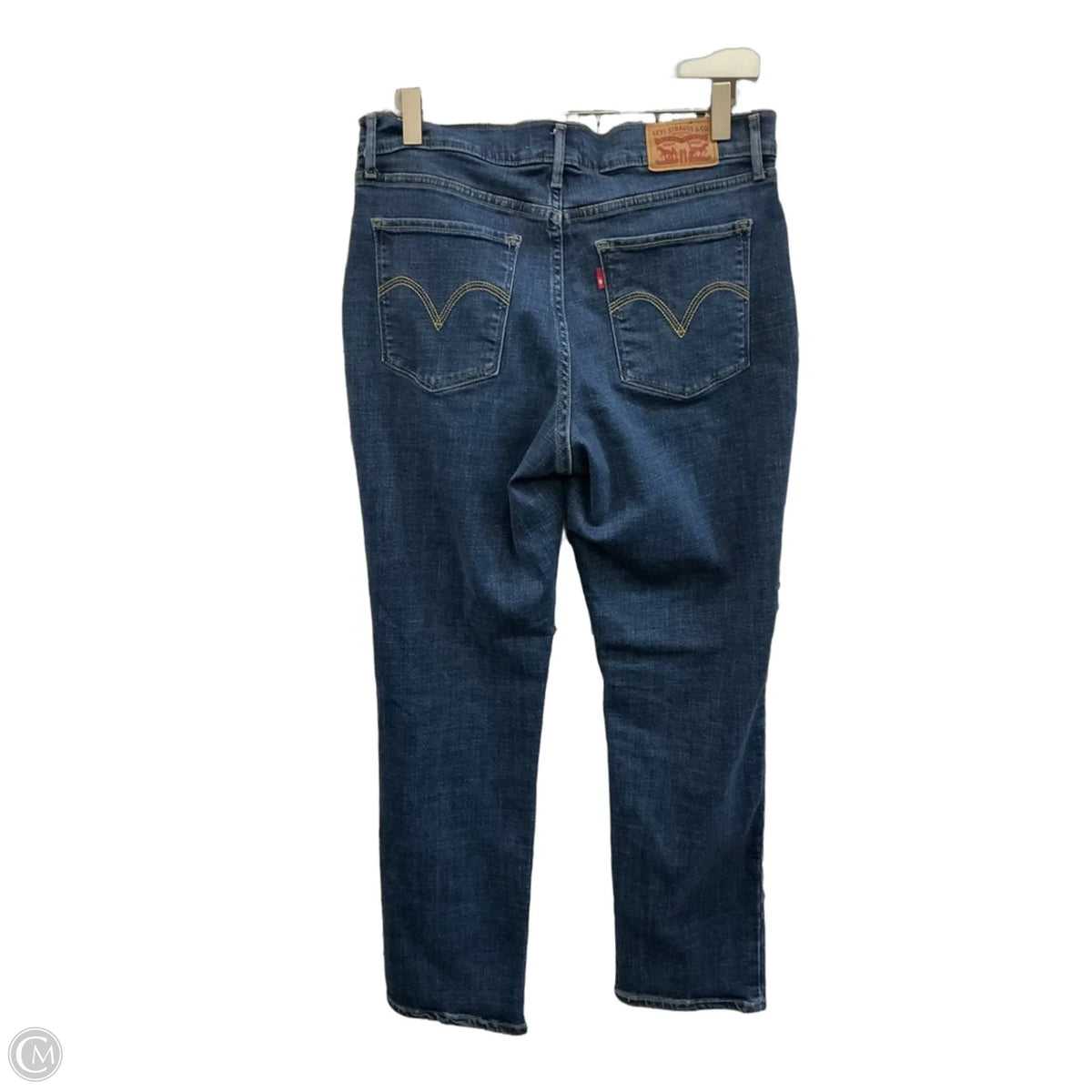 Jeans Straight By Levis In Blue Denim, Size: 8