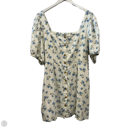 Dress Casual Short By Old Navy In Blue & White, Size: Xxl