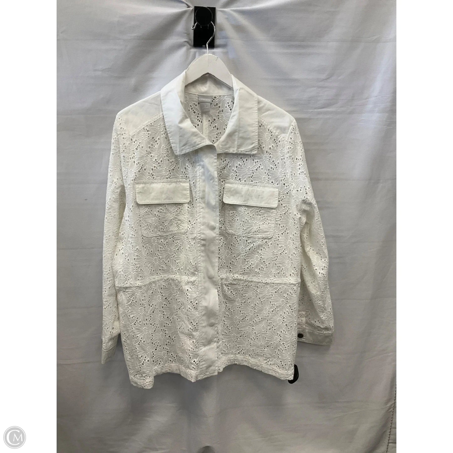 Jacket Other By Chicos In White, Size: Xl