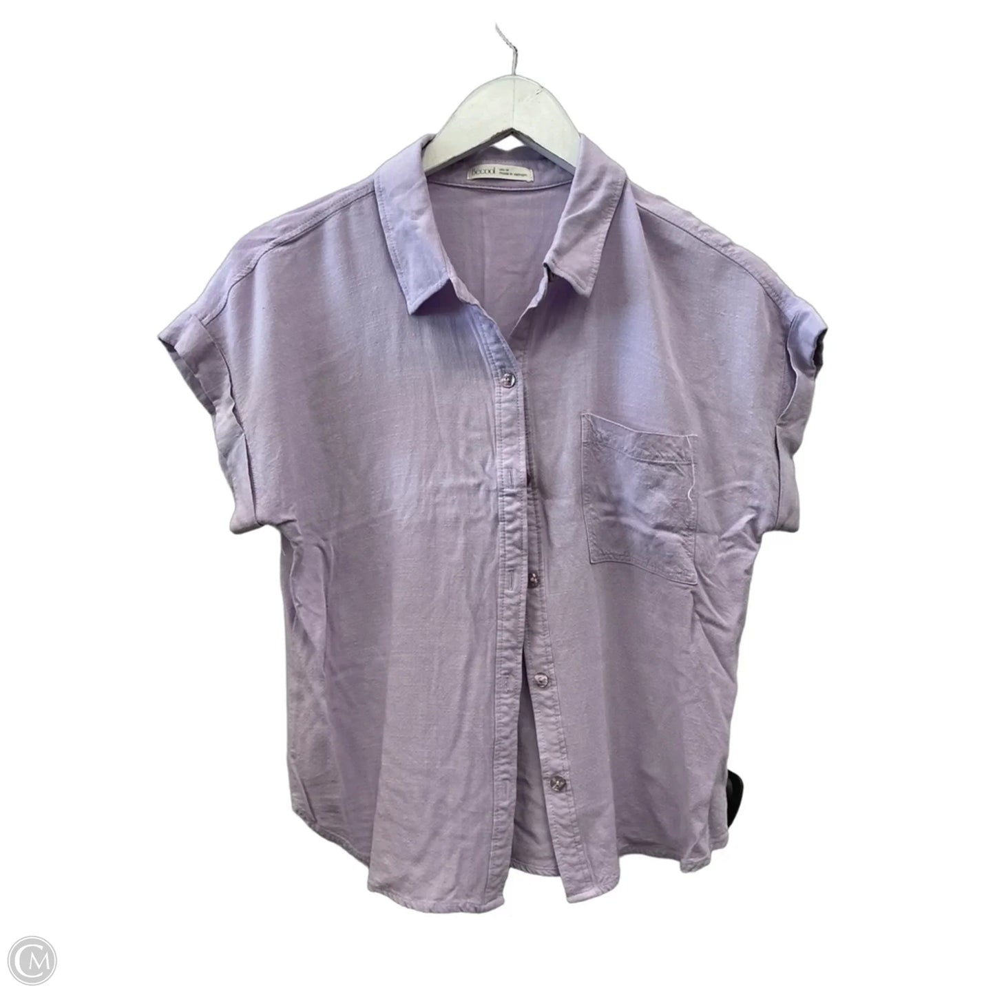 Top Short Sleeve By Be Cool In Purple, Size: M