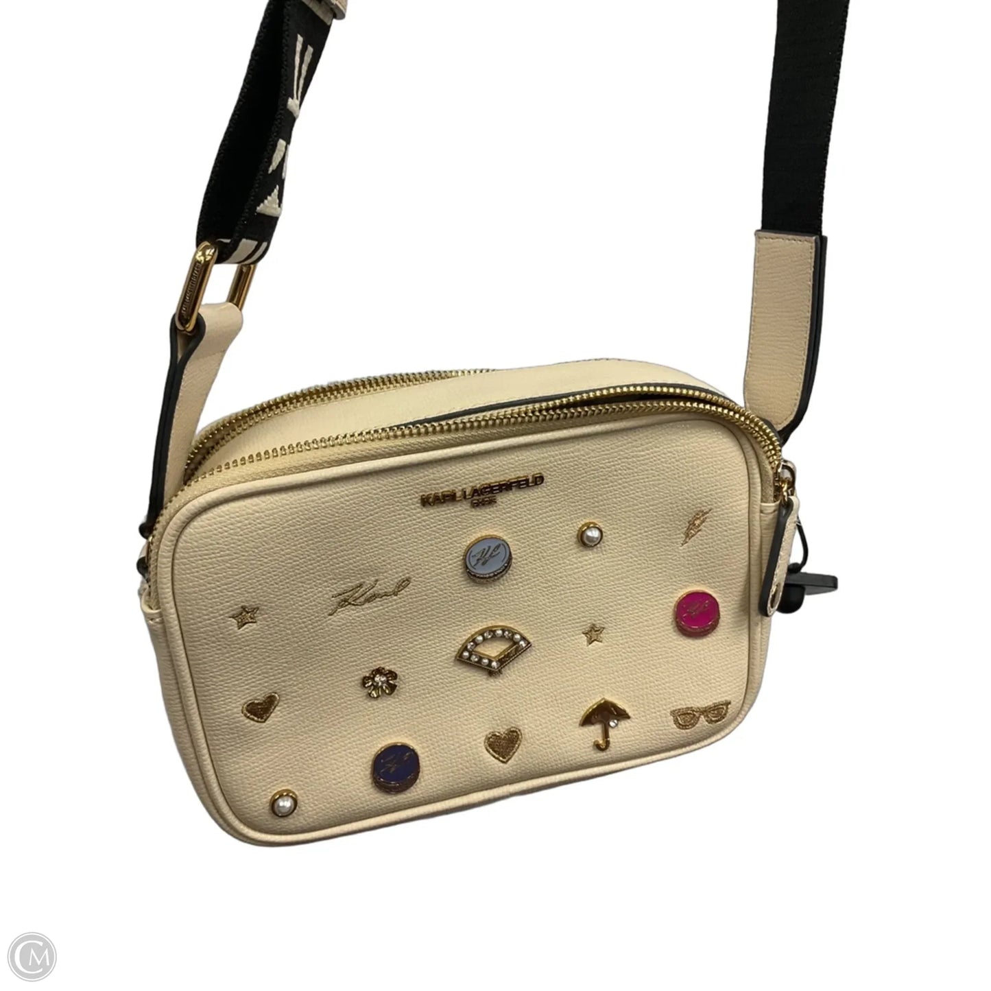 Crossbody Designer By Karl Lagerfeld, Size: Small