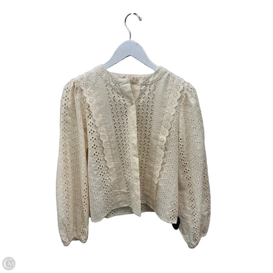 Top Long Sleeve By Joie In Cream, Size: S