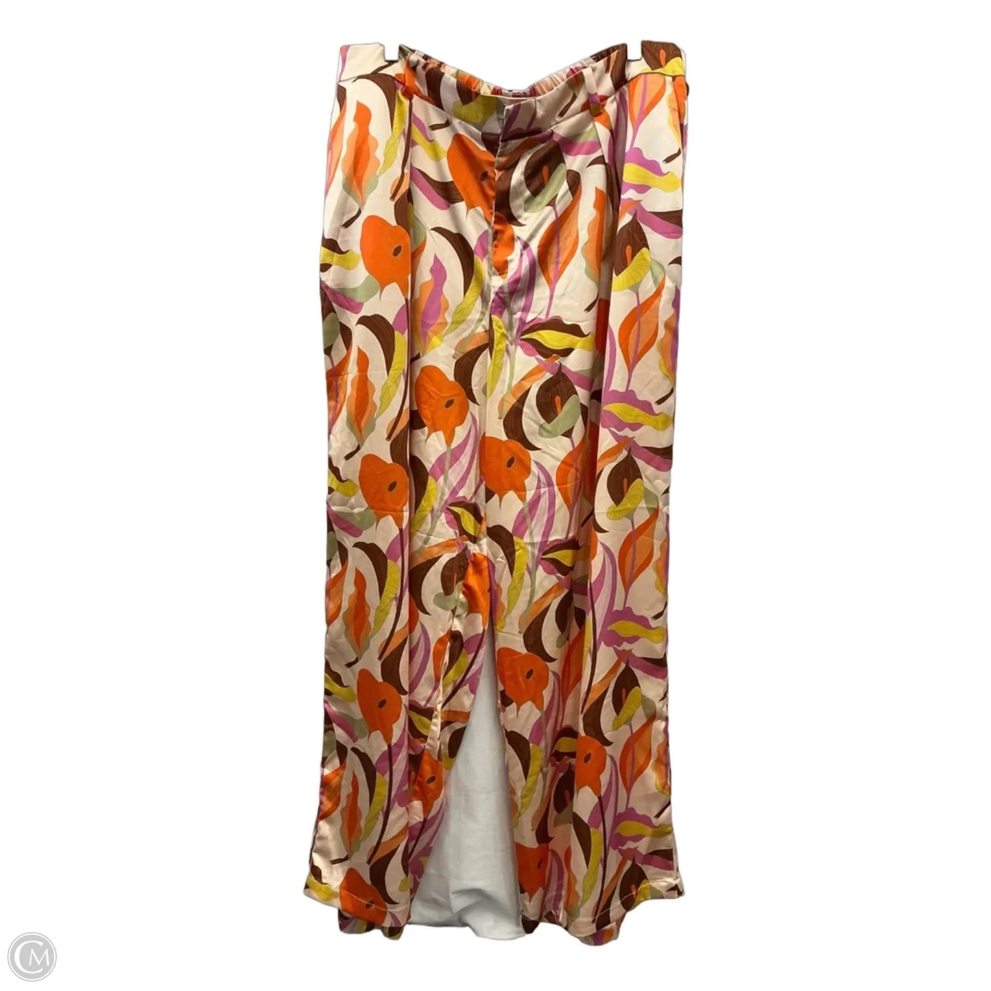 Pants Set 2pc By Eloquii In Orange & Purple, Size: Xl