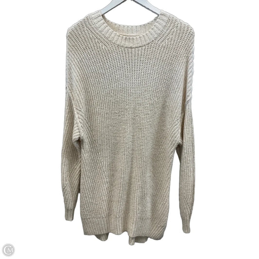 Sweater By American Eagle In Cream, Size: Xs