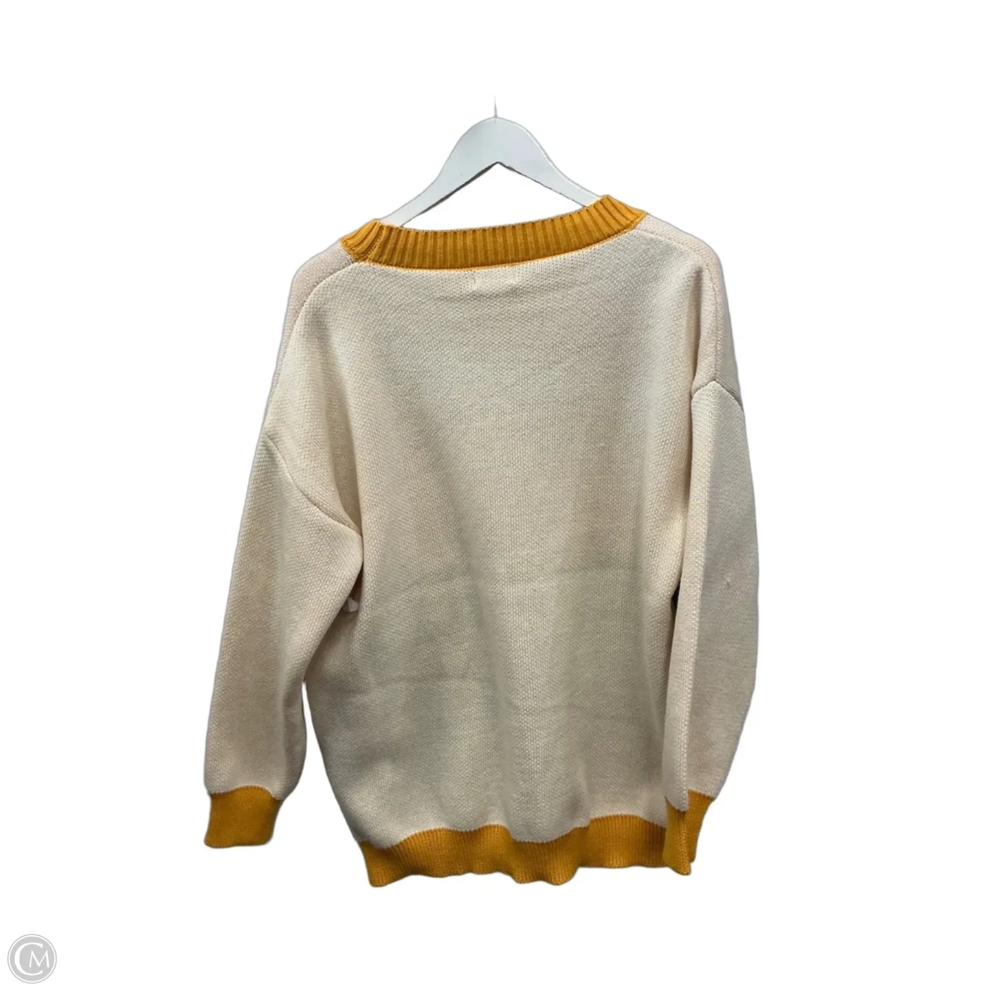 Sweater Cardigan By Simply Southern In Yellow, Size: Xl