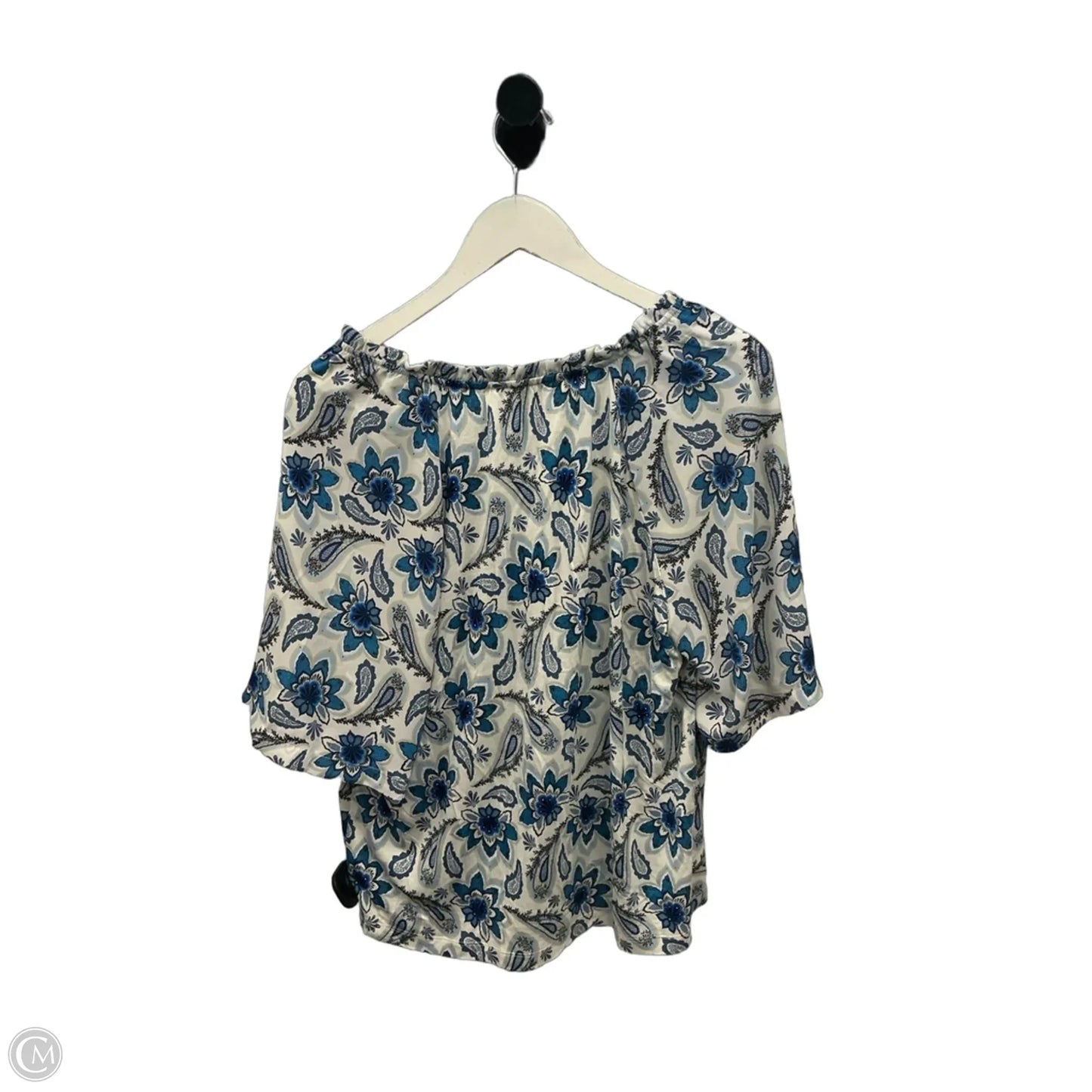 Top Short Sleeve By Loft In Blue, Size: M