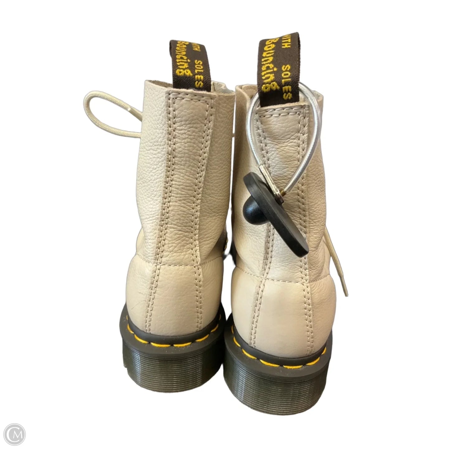Boots Combat By Dr Martens In Cream, Size: 6