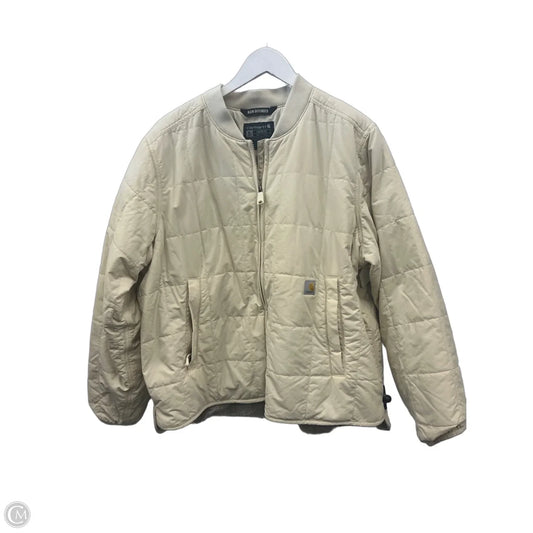 Jacket Puffer & Quilted By Carhartt In Cream, Size: Xl