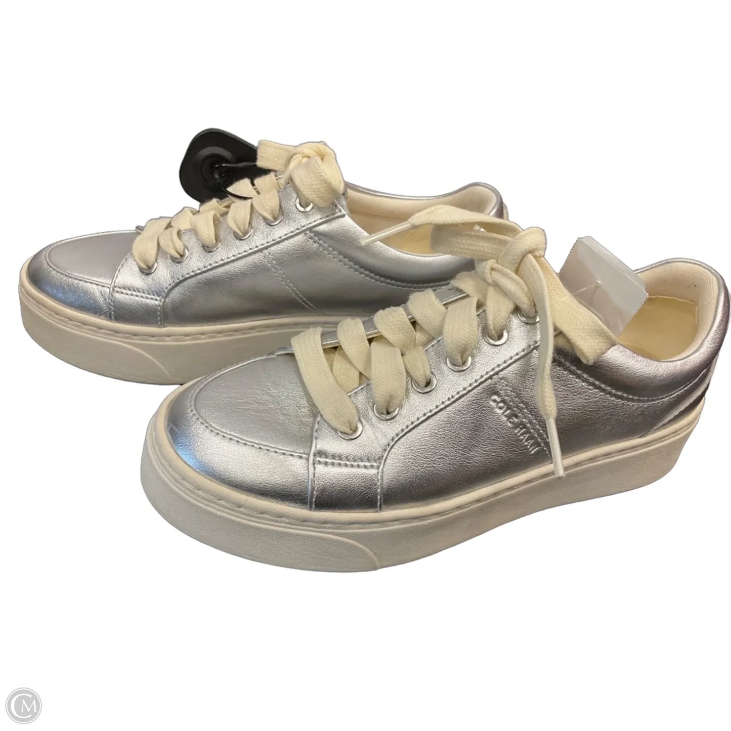 Shoes Heels Platform By Cole-haan In Silver, Size: 7.5