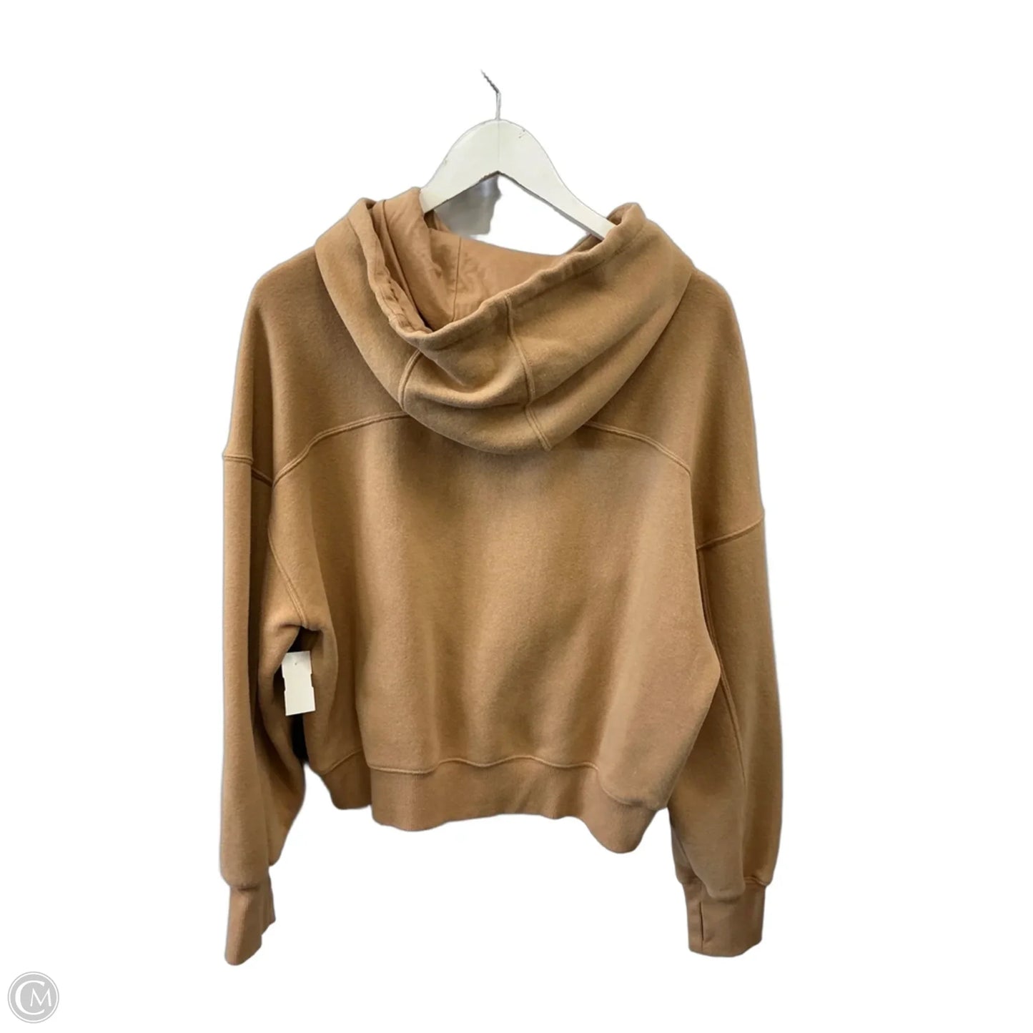 Sweatshirt Hoodie By Offline In Beige, Size: M