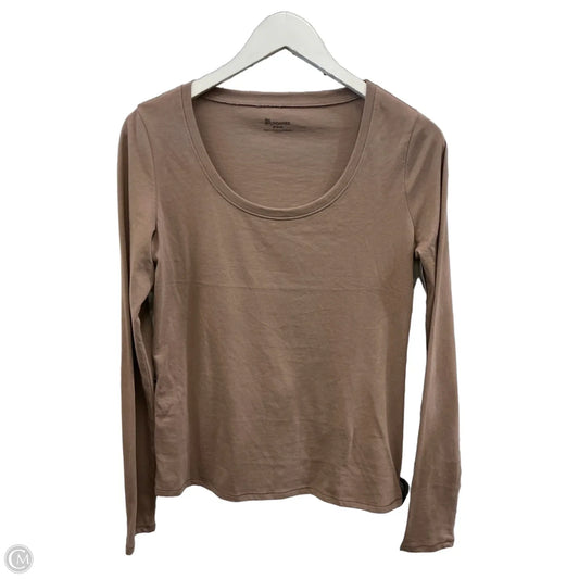 Top Long Sleeve Basic By No Boundaries In Mauve, Size: M