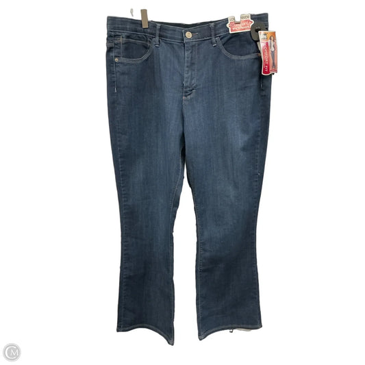 Jeans Straight By Lee In Blue Denim, Size: 18
