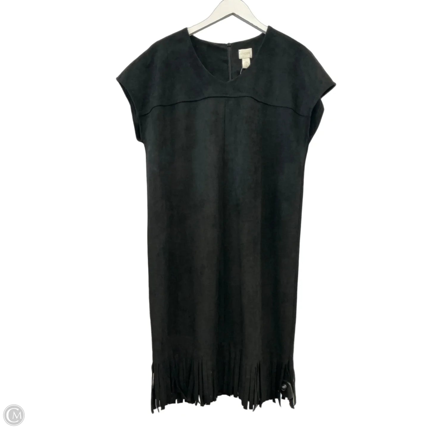 Dress Casual Midi By Chicos In Black, Size: S