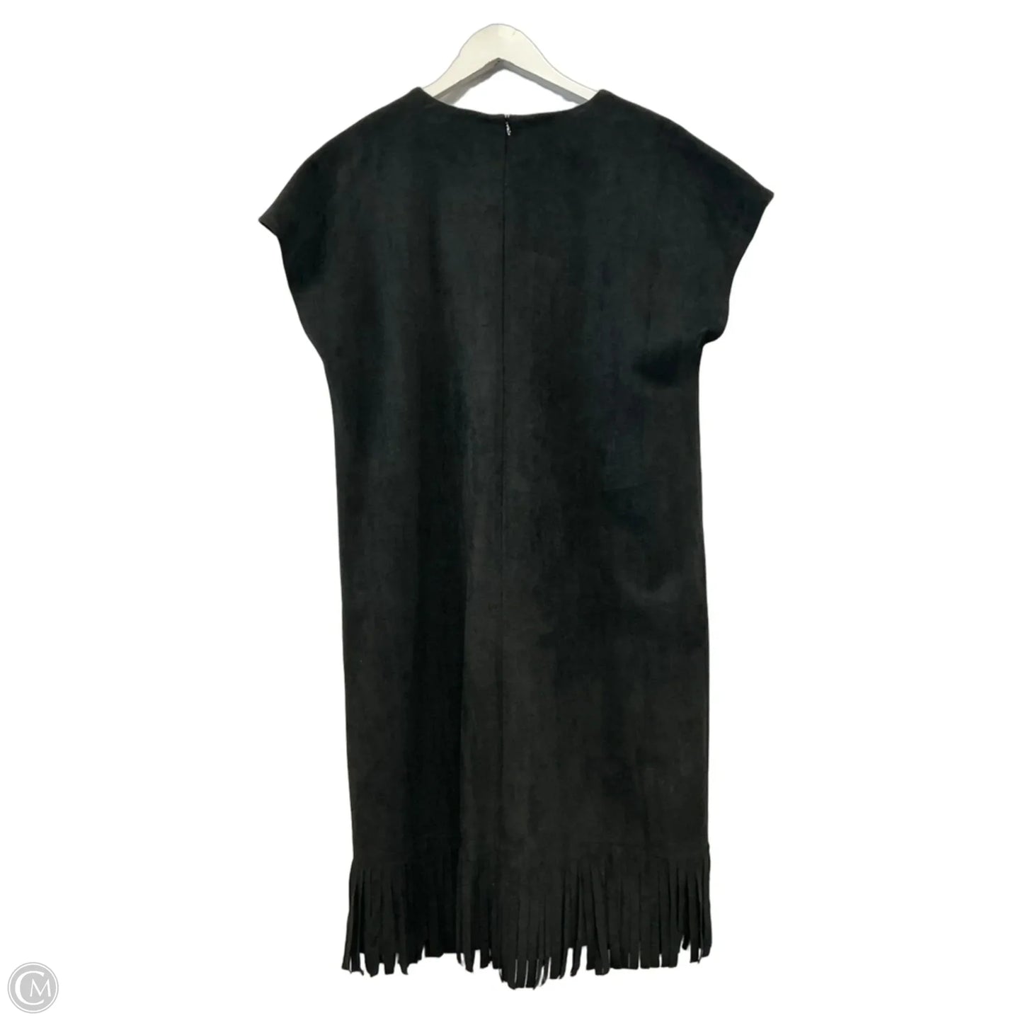 Dress Casual Midi By Chicos In Black, Size: S