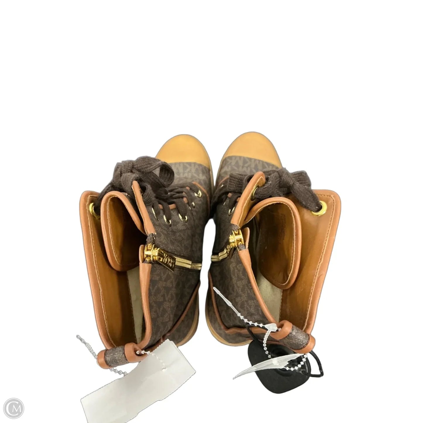 Boots Designer By Michael Kors In Brown, Size: 7.5