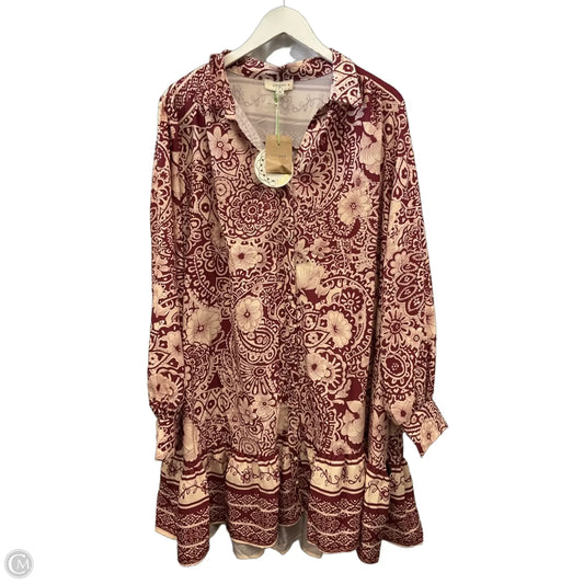 Dress Casual Short By Umgee In Purple, Size: 3x