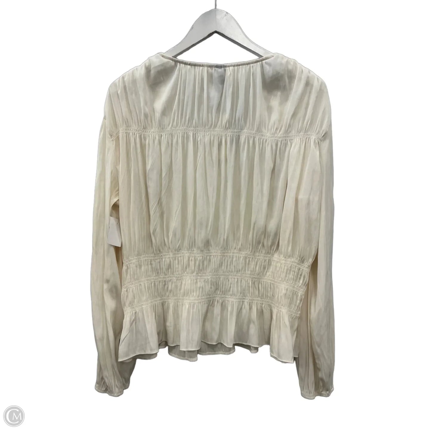 Top Long Sleeve By Universal Thread In Cream, Size: Xxl