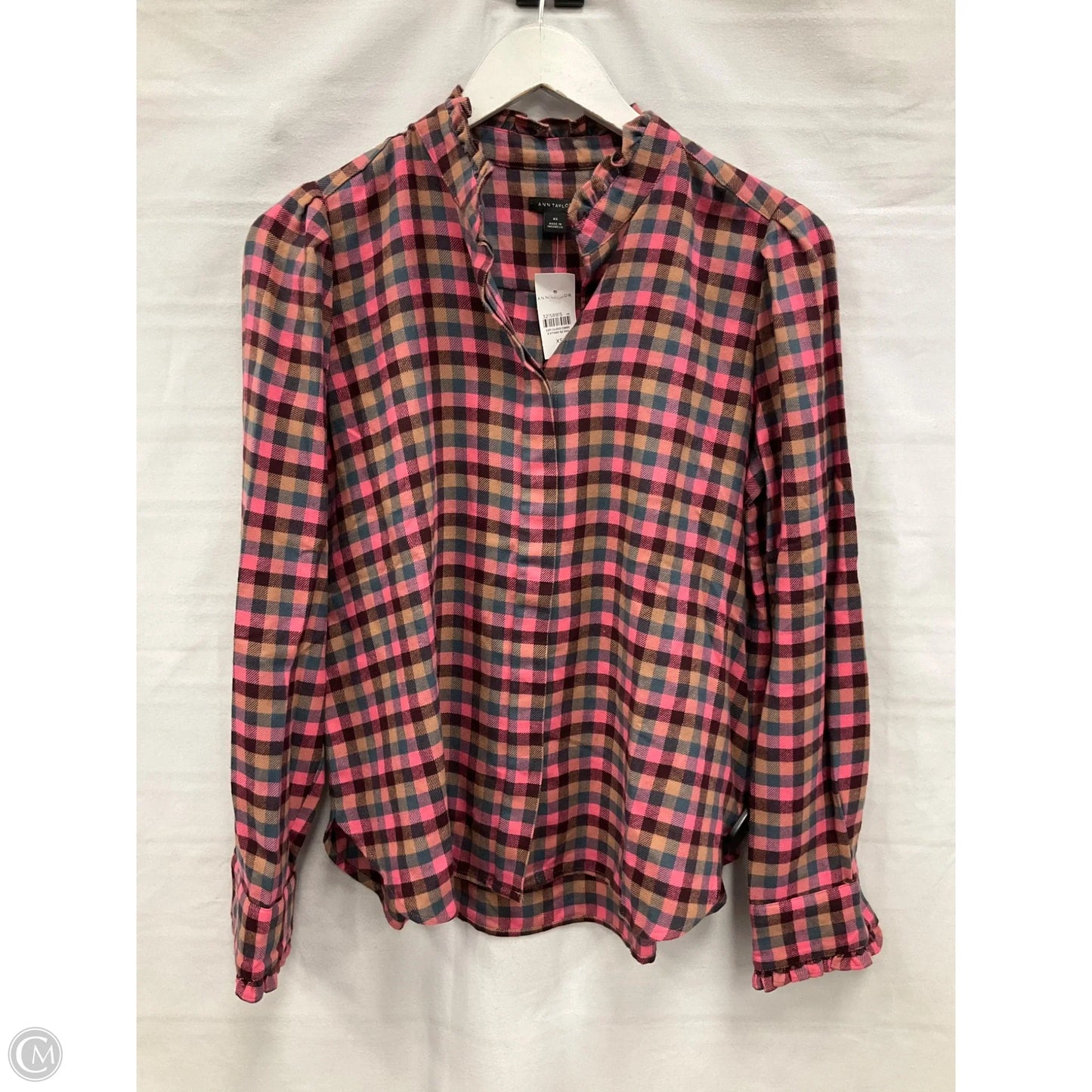 Top Long Sleeve By Ann Taylor In Pink, Size: Xs