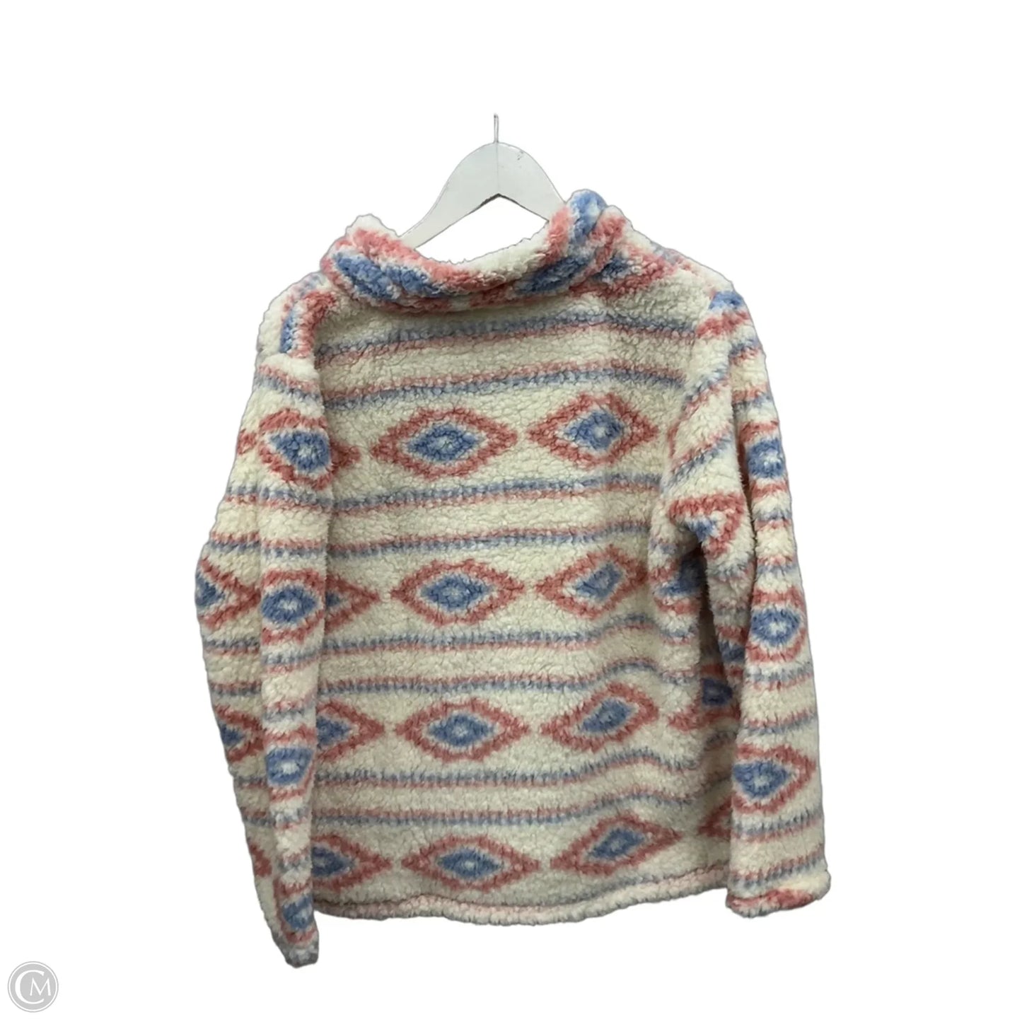 Top Long Sleeve By Crane In White, Size: L