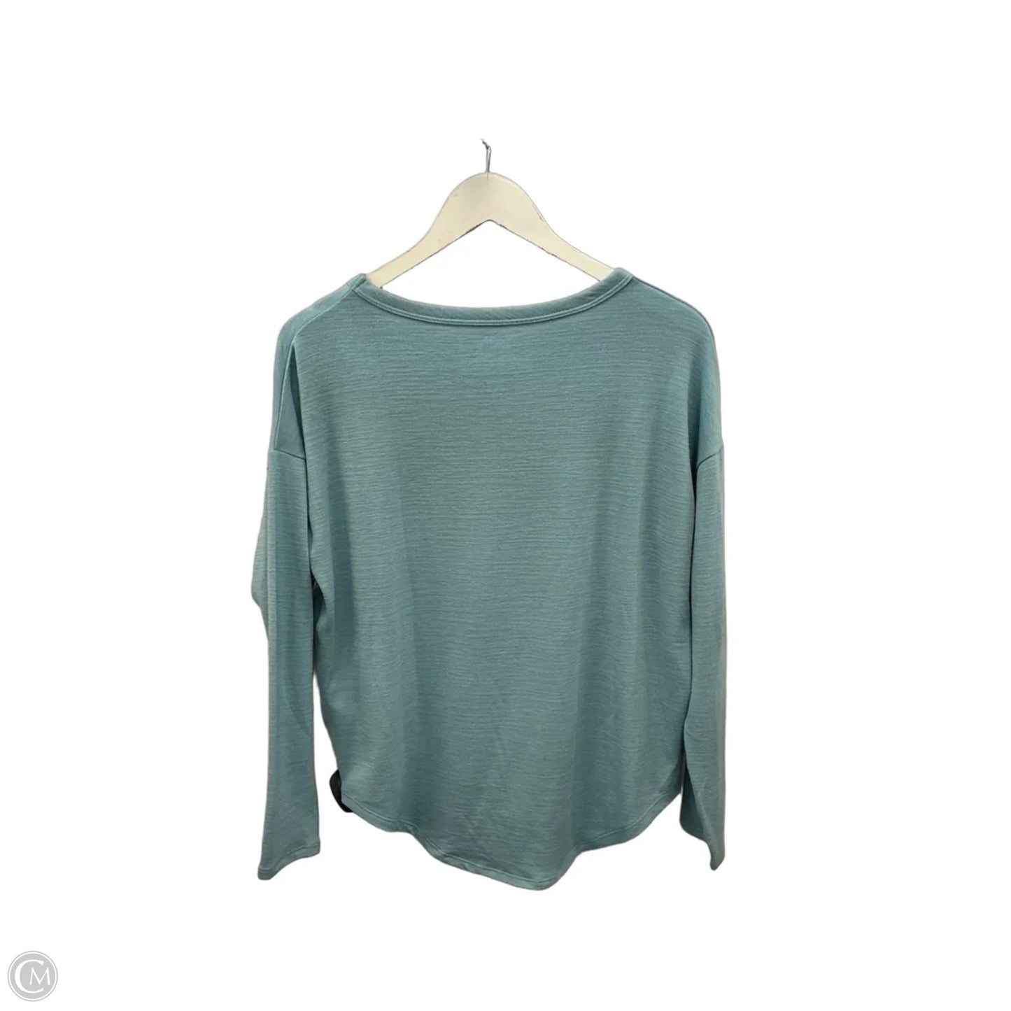 Top Long Sleeve Basic By Time And Tru In Blue, Size: S