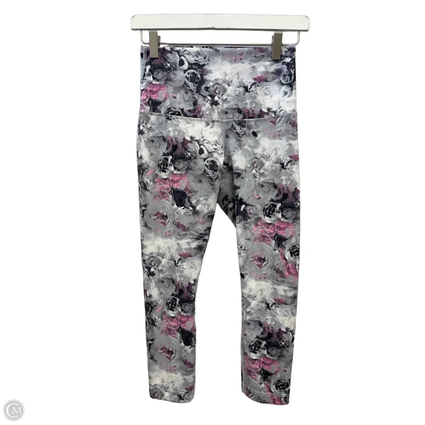 Athletic Leggings By Lululemon In Grey & Purple, Size: S